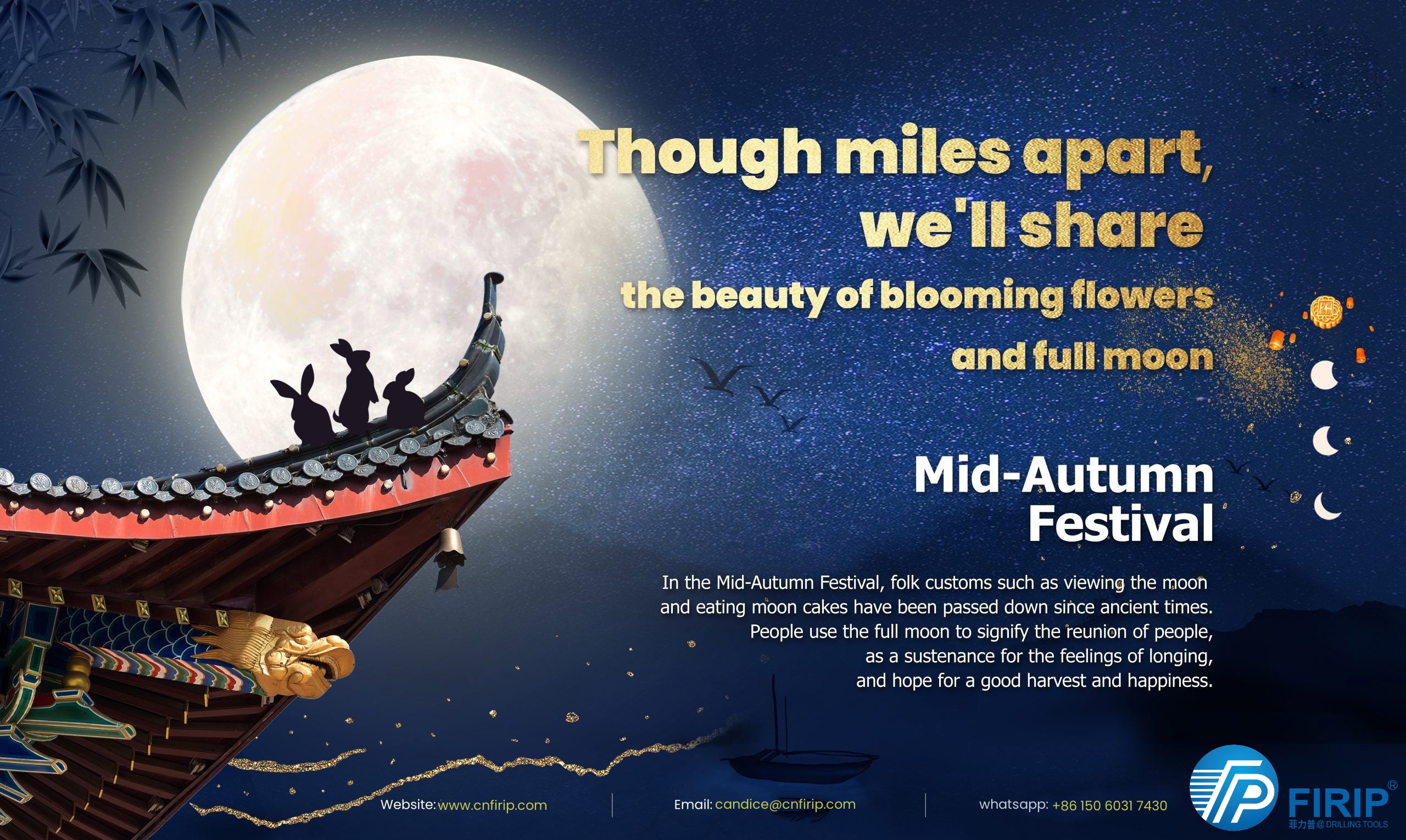 Les deseo a todos un feliz Festival del Medio Otoño